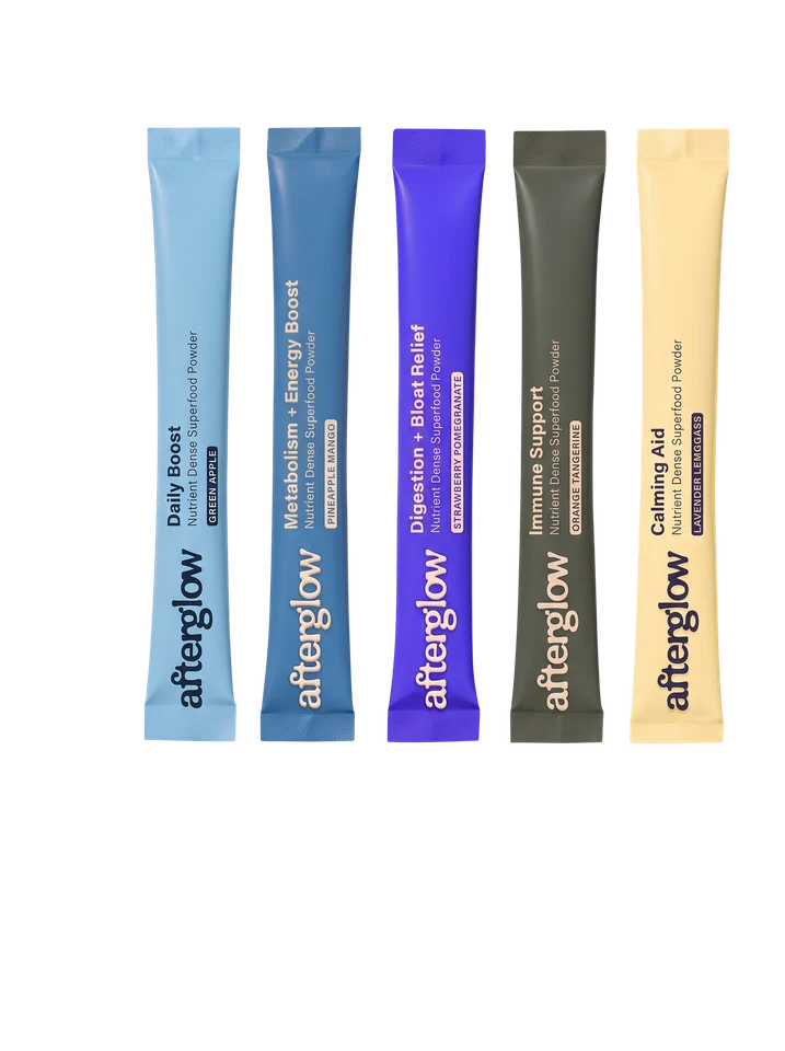 Kai’s five Afterglow sachet concepts using the Cloud palette