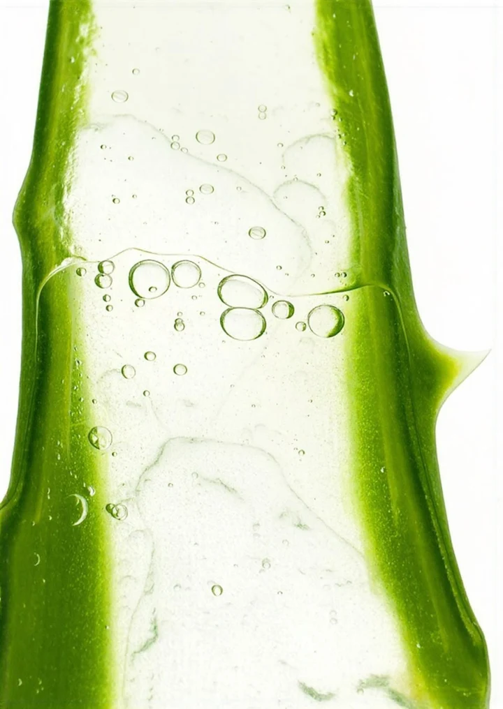 A translucent cucumber slice with tiny bubbles, from Kai’s Fresh direction